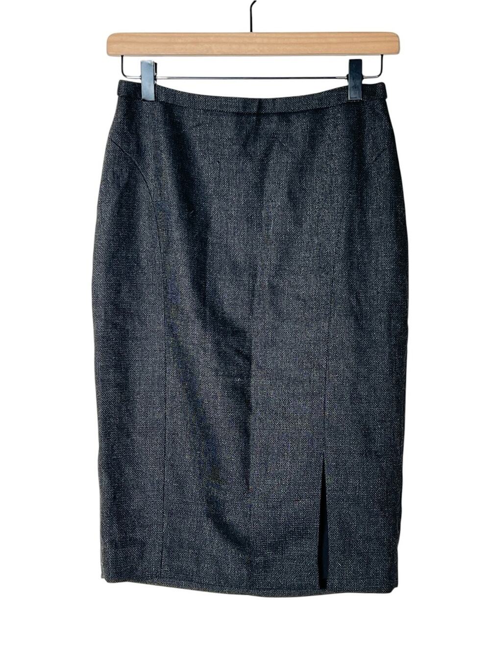 Classiques Entier Classic Dark Gray Pencil Skirt size 2 B95